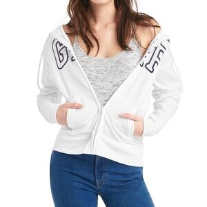 Gap Women’s White Zip-Up Hoodie